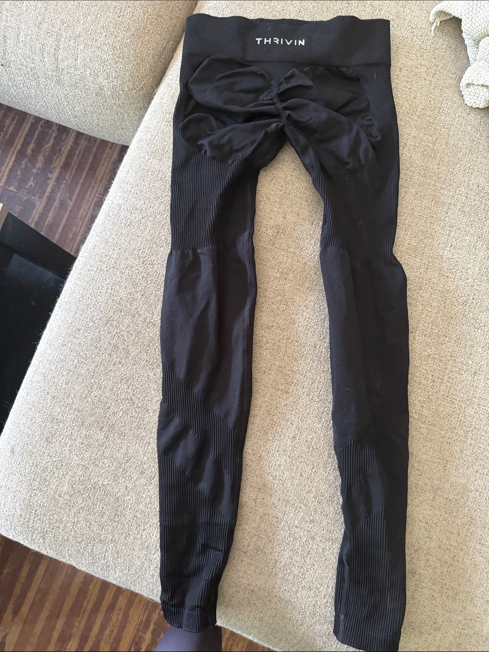 THRIVIN Black Seamless Leggings
